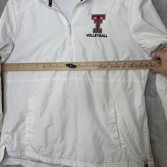 Texas Tech Holloway Volleyball Quarter Zip Pullover Jacket Womens Large White - Picture 9 of 11